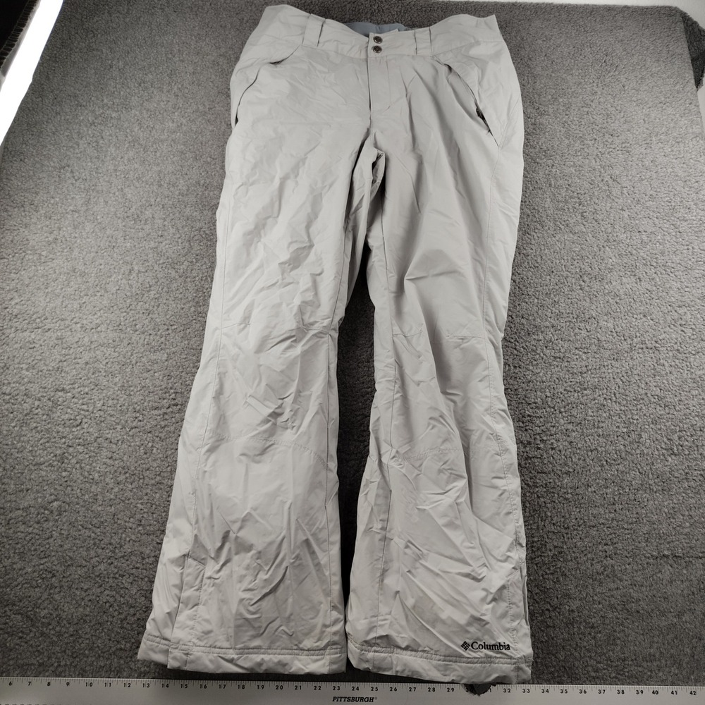 Columbia Ski Pants Womens L Regular Insulated Gray Snowboard